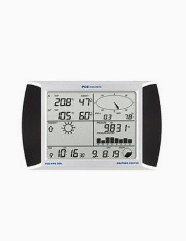 Wireless Weather Station. PCE - FWS 20 N. Buy weather station. Data logger for temperature and humidity. Conservatis