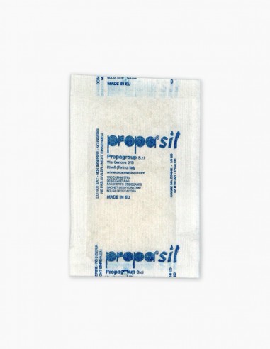 Silicagel. Sachet de silice, Propasil 1/100 5gr. Gel de silice. Dessicant. Bille de silice. Conservatis