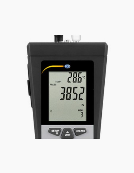 Druckmanometer. PCE-HVAC 2. Durchflussmenge, Umgebungstemperatur messen. Digitales Manometer. Luftgeschwindigkeit. Conservatis