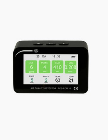 Air quality meter. Digital thermometer. Air quality. Homes, workplaces and public buildings. Particle counter. Conservatis