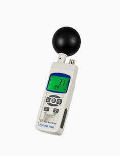 Medidor de Tensão Térmica. Higrómetro. Humidade. Temperatura do globo preto. Temperatura do ar. PCE- WB 20SD. Conservatis