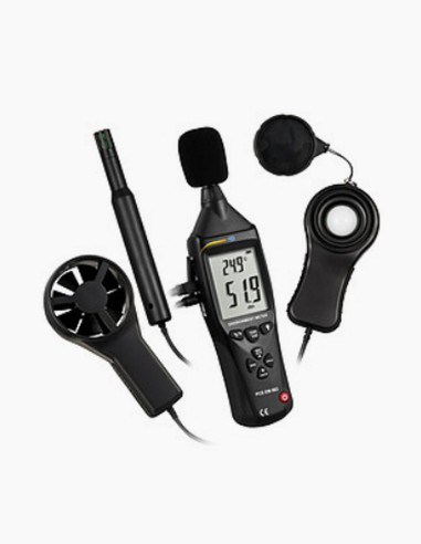 Digital thermometer. Environmental thermometer. Sound Meter. Lux meter. Multifunctional air velocity meter. Conservatis