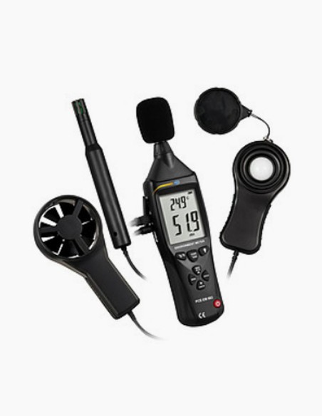Digital thermometer. Environmental thermometer. Sound Meter. Lux meter. Multifunctional air velocity meter. Conservatis