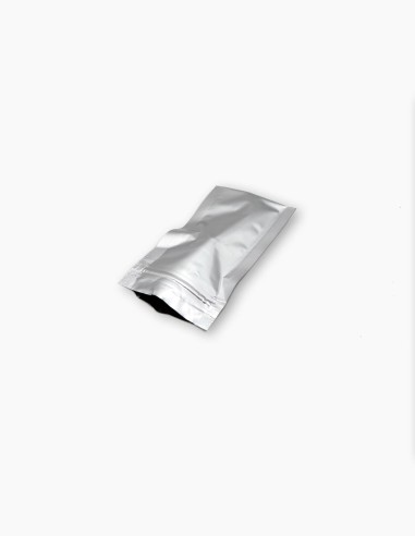 Sacozip.  60x110 mm | 25 gr. Saco aluminio. Plano. Fecho zip. Saquinho zip lock pequeno. Conservatis