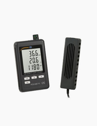 CO2-Messgerät. Temperaturmesser. Datenlogger. Messgerät für die Luftqualität. Conservatis
