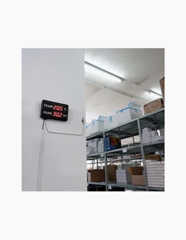 Room thermometer. Temperature indicator. Panel meter. Large display. Conservatis