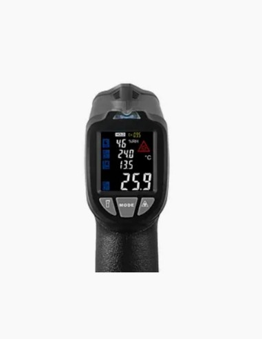 Infrarot-Thermometer. Laser-Temperaturmessgerät. Digitales Thermometer. Leckanzeiger. Conservatis