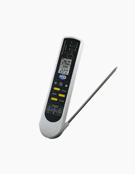 Lebensmittelthermometer. Pyrometer. Infrarotthermometer. Conservatis