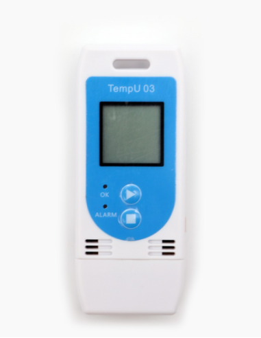 Datenlogger Temperatur Luftfeuchtigkeit.  TEMP U03. USB Wiederverwendbar. Vielseitig, kompakt und leicht. Conservatis