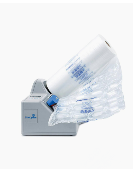 AIRmove 2. Macchina di riempimento. Cuscini d'aria. Produce da 200 a 500 confezioni al giorno. Sistema di confezionamento. Conse