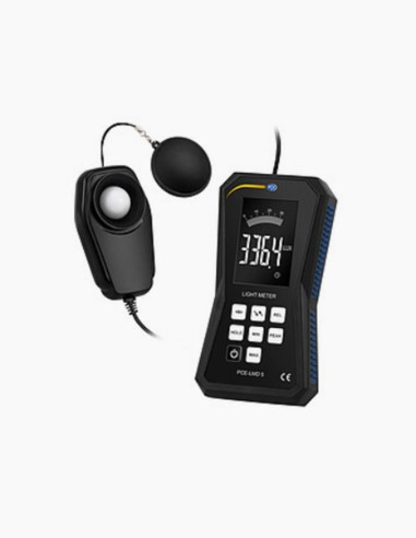 Luxmeter with external probe. Photometer. Rechargeable battery. PCE- LMD 10. Light detector. Conservatis