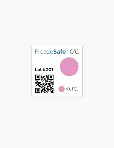 Indicateur température. FreezeSafe. 0ºC. Indicateur visuel activé en Magenta. Conservatis