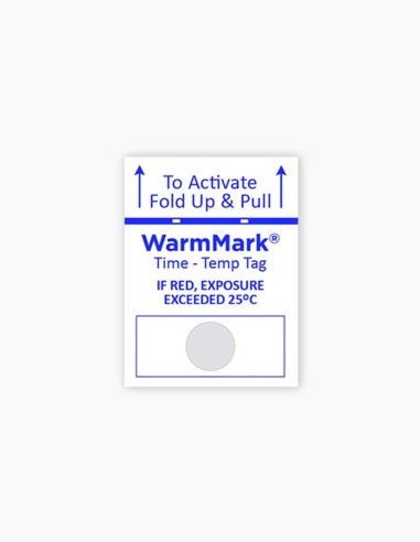 Warmmark. Indicador de temperatura. Controlador de temperatura. Shockwatch. Conservatis