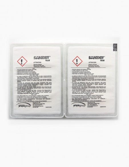 Desecante. Cloruro de calcio. SANIDRY TRAY. Bandeja desecante. Absorbente de humedad. Olor lavanda. Pack 10 uds - 2 bandejas