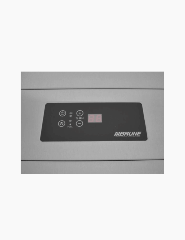 Deumidificatore Dehumid HP50. Pannello di controllo, livello del serbatoio dell'acqua. Disconnessione automatica. Igrostato. Con