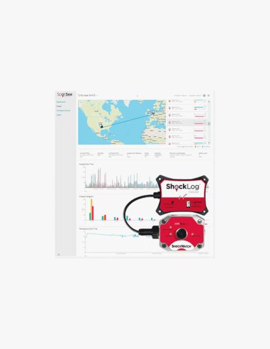 Datalogger de impacto. Controle o seu produto em tempo real. Conservatis