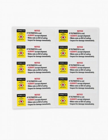 Tiltwatch. Companion Label numéro deux. Renversement. Inclinaison. Acheter en ligne. Indicateurs de renversement. Conservatis