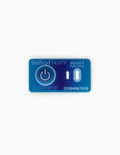 Timestrip. Seafood. Temperature Indicator. Timestrip. Seafood and fresh fish. 3ºC 2-4 h. Conservatis