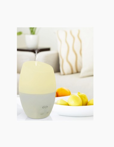 Diffuseur d'arômes avec technologie de brumisation ultrasonique. Illumine, parfume et humidifie. Nébulisation ultrasonique.