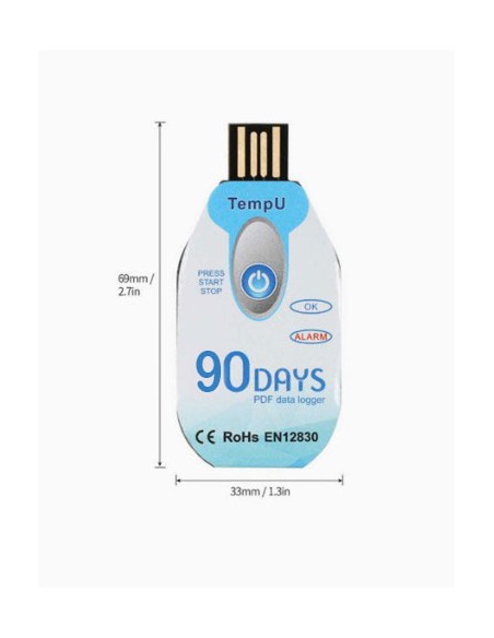 Data logger. Temperature logger TEMP U02. Easy to use and economical. Buy at Conservatis