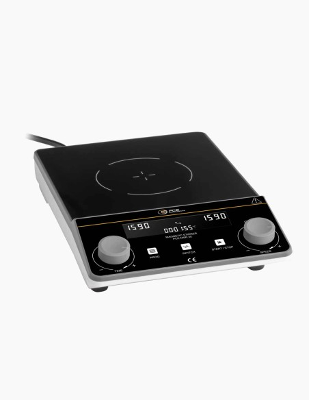 Agitatore magnetico da laboratorio semplice. 5L MSR 2.  Controllo LCD timer 100-1600 giri/min - Conservatis