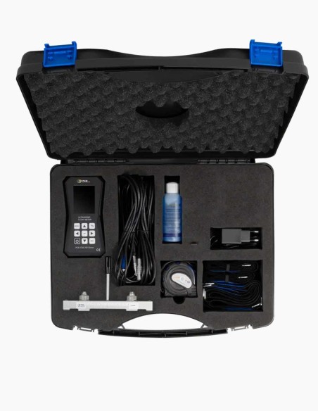 Ultrasonic Flow Meter - TDS 200. Kit including a carrying case, sensors, gel and accessories - Conservatis