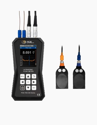 Ultrasonic flowmeter TDS 200+ L. Flowmeter. 32 GB memory for data logging. - Conservatis