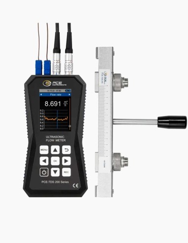 TDS 200+ Ultrasonic Flow Meter with SR Sensor, DN15–100. Flow meter for pipes. Rail-mounted sensors, DN15–100 - Conservatis