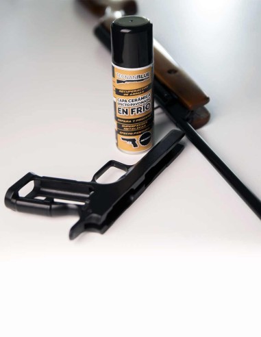 Spray pavonatore. Tecnan Blue 200ml. Pavonare le armi. Resistenza ai graffi, agli oli e ai solventi - Conservatis