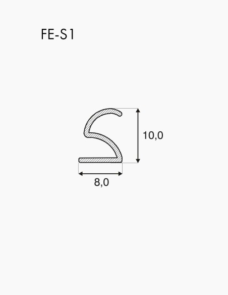 FE-S1 Compression Seal. Junta elástica de silicona. Cierre con mínima presión - Conservatis