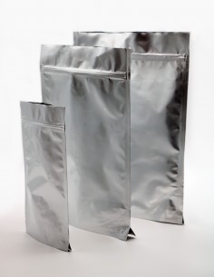 DoyPack. Ziplock. Sacos doypack. Laminado Alumínio. Fecho zip. Diferentes formatos de 100 ml a 7000 ml. Conservatis