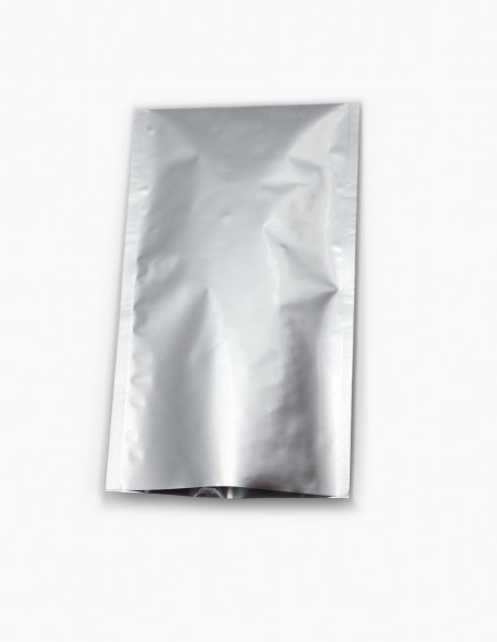 Bolsa plana de aluminio. Laminado aluminio. Diferentes medidas. De 60x110 mm  a 380x570 mm. Bolsas aluminio - Conservatis