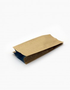 Kraft bag.  Belows bag - Bags with Bellows Laminated Aluminum and Kraft finish. Conservatis