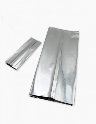 Sacchetti con soffietti. PET metallizzato Dimensioni da 65x190 mm a 240x460 mm. Conservatis