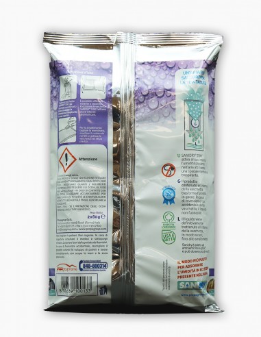 SANIDRY TRAY lavanda. Desecante. Bandejas absorbentes de humedad.  Cloruro de calcio. Comprar online en Conservatis