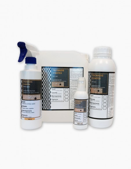 Protecteur de tissu. Tecnadis Coatex. Produit hydrofuge et anti-tâches. Nanoparticules. Conservatis
