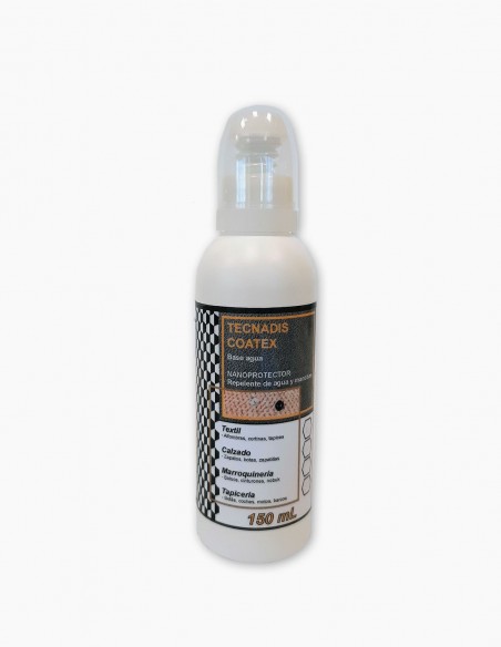 Protecteur de tissu 150ml. Hydrofuge et anti-tâches. Tecnadis Coatex. Nettoyage des tissus. Conservatis